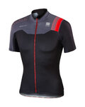 SPORTFUL jersey de manga corta - BODYFIT PRO TEAM - negro/gris