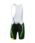 SPORTFUL pantalones cortos de tirantes - SC TEAM - verde/negro