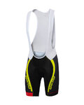 SPORTFUL pantalones cortos de tirantes - SC TEAM - amarillo/negro