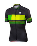 SPORTFUL jersey de manga corta - STRIPE - negro/amarillo