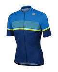 SPORTFUL jersey de manga corta - FREQUENCE - azul/amarillo