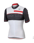 SPORTFUL jersey de manga corta - SQUADRA CORSE - rojo/blanco/gris