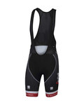 SPORTFUL pantalones cortos de tirantes - TREK SEGAFREDO 2017 - negro/rojo