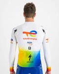 SPORTFUL maillot de invierno de manga larga - TOTAL ENERGIES 2022 - naranja/blanco/azul/amarillo