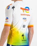 SPORTFUL jersey de manga corta - TOTAL ENERGIES 2022 - blanco/azul/naranja/amarillo