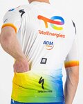 SPORTFUL jersey de manga corta - TOTAL ENERGIES 2022 - blanco/azul/naranja/amarillo