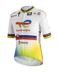 SPORTFUL jersey de manga corta - TOTAL ENERGIES 2022 - amarillo/naranja/blanco/azul
