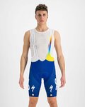 SPORTFUL pantalones cortos de tirantes - TOTAL ENERGIES 2022 - blanco/azul