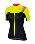 SPORTFUL jersey de manga corta - BODYFIT PRO LADY - negro/amarillo