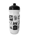 botella de agua - 550 ml - negro/blanco