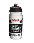 TACX botella de agua - QHUBEKA ASSOS - blanco/negro