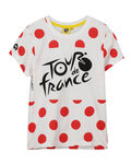 TDF Camiseta de manga corta - TDF KIDS POIS '21 - blanco/rojo