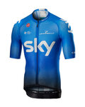 CASTELLI jersey de manga corta - TEAM SKY 2019 - blanco/azul claro/negro