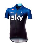 CASTELLI jersey de manga corta - TEAM SKY KID 2019  - negro/blanco/azul