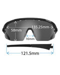 TIFOSI Gafas - SLEDGE L INTERCHANGE - azul/negro