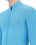 UYN maillot de invierno de manga larga - AIRWING WINTER - negro/turquesa