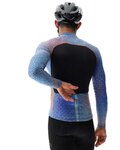 UYN maillot de invierno de manga larga - SPECTRE WINTER - azul/naranja/negro