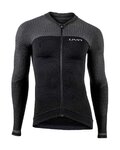 UYN maillot de invierno de manga larga - BIKING ALPHA - negro/gris