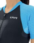 UYN jersey de manga corta - GRANFONDO LADY - azul/negro