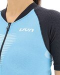 UYN jersey de manga corta - GRANFONDO LADY - antracita/azul claro