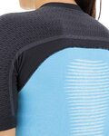 UYN jersey de manga corta - GRANFONDO LADY - antracita/azul claro