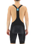 UYN pantalones cortos de tirantes - BIKING RIDEMILES - negro