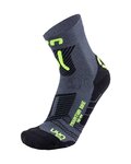 UYN calcetines clásicos - MOUNTAIN MTB - negro/gris/amarillo