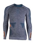 UYN camiseta de manga larga - AMBITYON - naranja/azul/gris