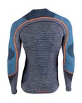 UYN camiseta de manga larga - AMBITYON - naranja/azul/gris