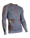UYN camiseta de manga larga - AMBITYON - naranja/gris
