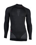 UYN camiseta de manga larga - FUSYON MERINO - gris/negro
