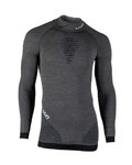 UYN camiseta de manga larga - FUSYON MERINO - gris/negro