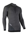 UYN camiseta de manga larga - FUSYON MERINO - gris/negro