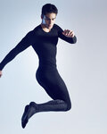 UYN camiseta de manga larga - FUSYON CASHMERE - negro