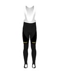 pantalones largos con tirantes - LOTTO SOUDAL 20 WNT - negro