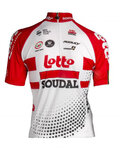 jersey de manga corta - LOTTO SOUDAL 19 KIDS - blanco/rojo