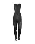pantalones largos con tirantes - LOTTO SOUDAL 19 WNT - negro