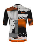 SANTINI jersey de manga corta - DELTA OPTIC - blanco/naranja/negro