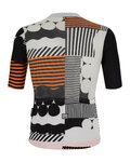 SANTINI jersey de manga corta - DELTA OPTIC - blanco/naranja/negro