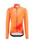 SANTINI maillot de invierno de manga larga - PURE DYE - naranja