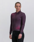 SANTINI maillot de invierno de manga larga - PURE DYE - granate