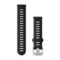 GARMIN tanga - QUICK RELEASE 18 MM - negro/plateado