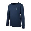 IXS maillot de verano de manga larga - FLOW MERINO LS - azul