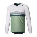 IXS maillot de verano de manga larga - FLOW LITE 1.0 - blanco/verde
