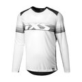 IXS maillot de verano de manga larga - TRIGGER LITE 1.1 KIDS - blanco/negro