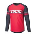 IXS maillot de verano de manga larga - TRIGGER LITE 1.1 KIDS - rojo/azul