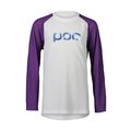POC maillot de verano de manga larga - ESSENTIAL MTB - blanco/púrpura