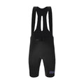 SANTINI pantalones cortos de tirantes - UNICO EDGE - negro