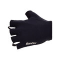 SANTINI guantes de dedos cortos - 3D - negro