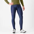 CASTELLI pantalones largos con tirantes - ESPRESSO - azul